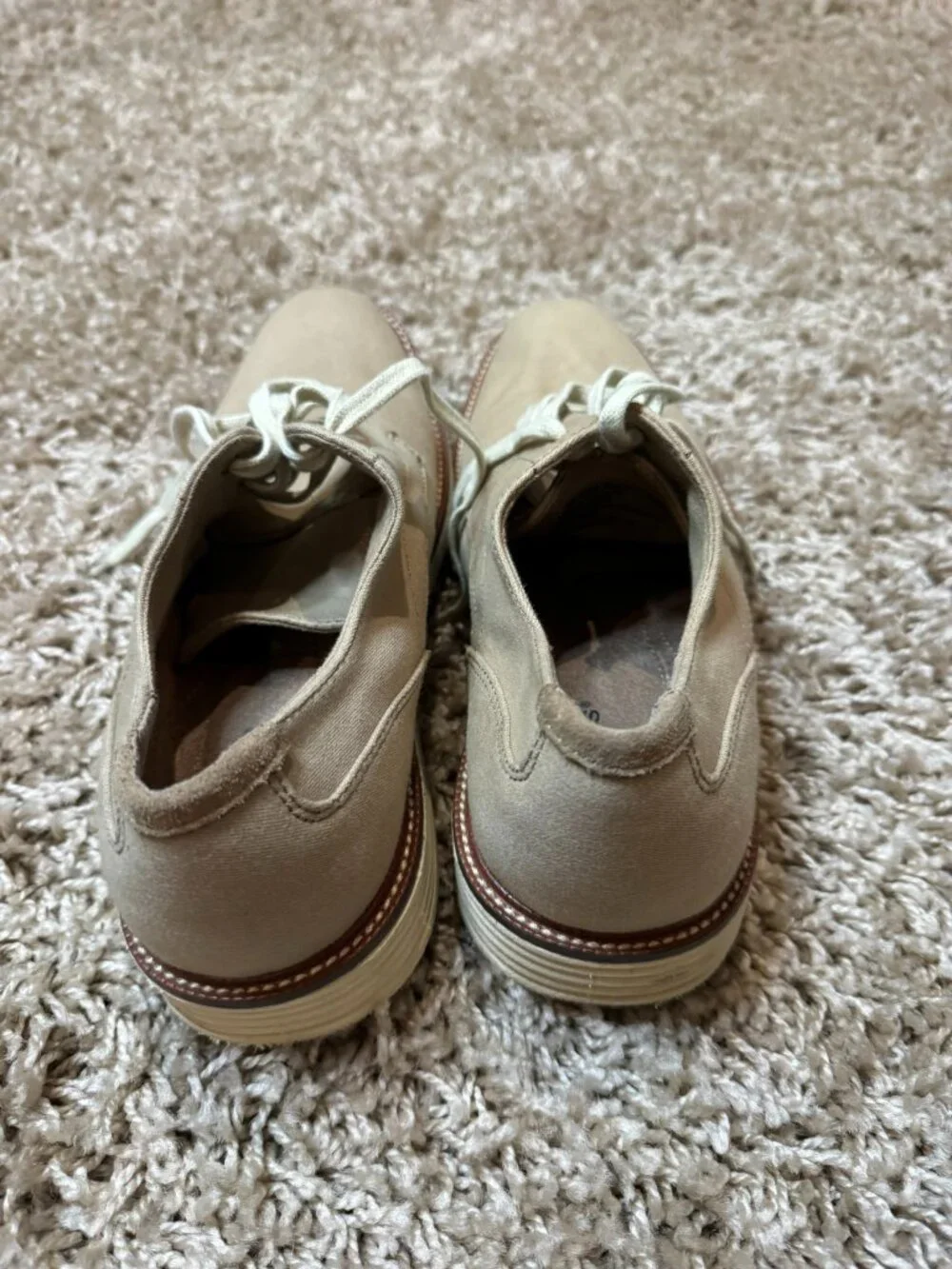Docker's Size 10 Men's Khaki Oxfords